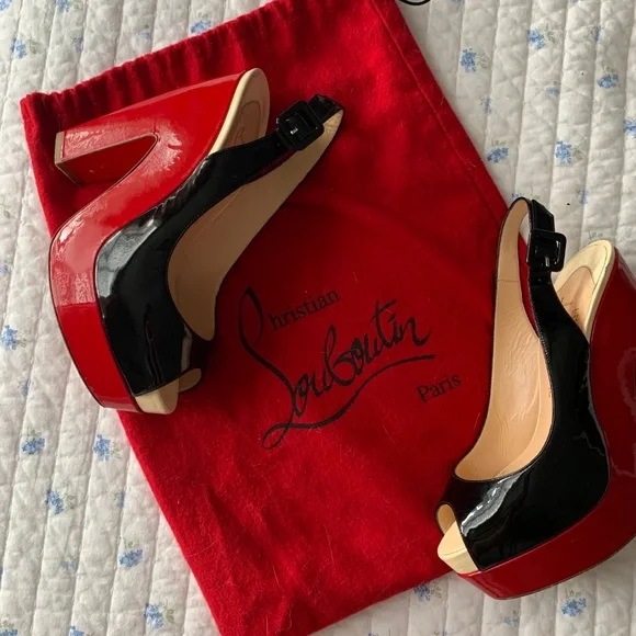 Christian Louboutin slingback heel - Picture 2 of 13